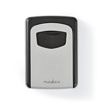 Nedis Trezor | Sef za ključe | Kombinirana ključavnica | V zaprtih prostorih in na prostem | Priložena 2 ključa | Siva/črna