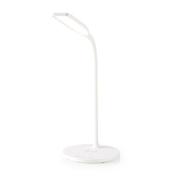 Nedis LED svetilka z brezžičnim polnilnikom | Zatemnilnik - na napravi | LED / Qi | 10 W | Z zatemnitvijo | Hladno bela / naravna bela / topla bela | 2700 - 6500 K