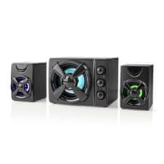 Nedis Gaming speakers | Speaker channels: 2.1 | USB power | 3.5 mm Male | 33 W | LED | Volume control 