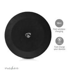 Nedis Wireless Charging | 5 / 7.5 / 10 / 15 W | 2 A | LED indicator used | Cable included | USB Type-A | 1.00m 