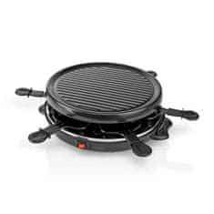 Nedis Gourmet / Raclette | Grill | 6 Persons | Spatula | Non-stick coating | Round 