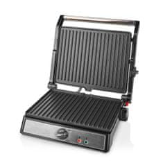 Nedis Kontaktirajte Grill | 2000 W | 29 x 23 cm | Nastavljiv nadzor temperature | Plastika / Nerjaveče jeklo 