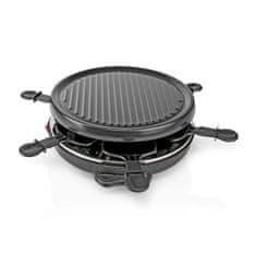 Nedis Gourmet / Raclette | Grill | 6 Persons | Spatula | Non-stick coating | Round 