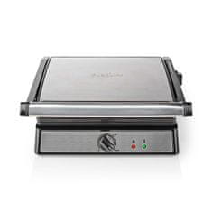 Nedis Contact Grill | 2000 W | 29 x 23 cm | Adjustable temperature control | Plastic / Stainless steel 