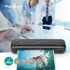 Nedis Laminator | Vroče | A4 | 230 mm/min | Samodejni izklop | Napajalnik | Črna 