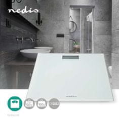 Nedis Personal scale | Digital | White | Tempered Glass | Maximum weighing capacity: 150 kg. 