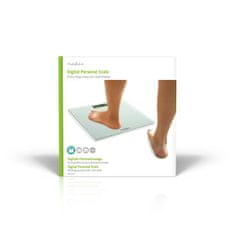 Nedis Personal scale | Digital | White | Tempered Glass | Maximum weighing capacity: 150 kg. 