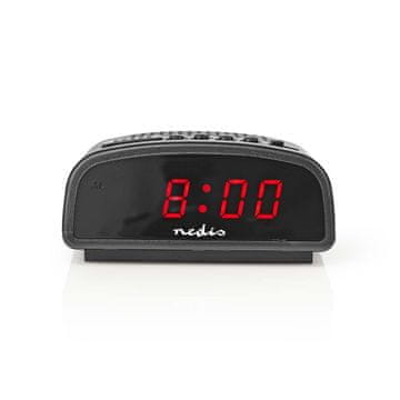 Nedis Digitalna namizna budilka | LED zaslon | Funkcija dremeža | Ne | Črna