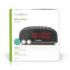 Nedis Digital desktop alarm clock | LED Display | Snooze function | No | Black 