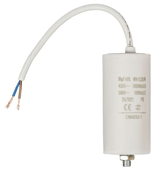 Nedis 450 V kondenzator + 30,0 uf kabel / 450 V + kabel