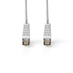 Nedis CAT6 F/UTP omrežni kabel RJ45 moški - RJ45 moški, kotni 5,00 m bel 