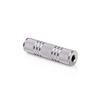 Nedis Stereo avdio adapter | 3,5 mm Hona | 3,5 mm Hona | Plošče iz niklja | Rak | Kovina | Srebro | 1 kos | Zaklepanje