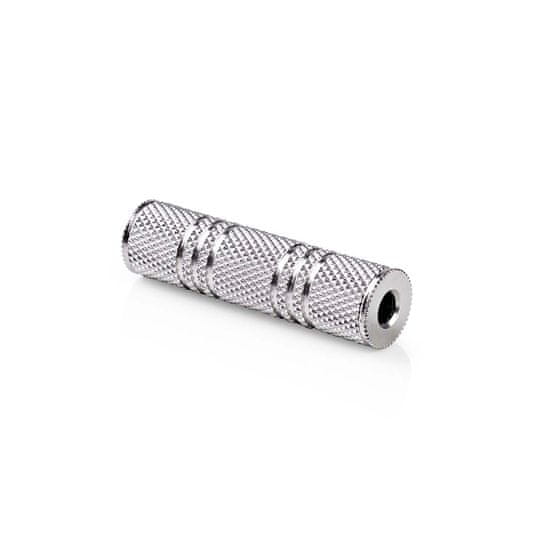 Nedis Stereo avdio adapter | 3,5 mm Hona | 3,5 mm Hona | Plošče iz niklja | Rak | Kovina | Srebro | 1 kos | Zaklepanje