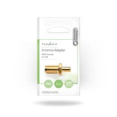 Nedis SMA Adapter | SMA Female | TS9 | Gold Plated | 50 Ohm | Straight | Copper | Gold | 2 pcs. | Envelope 