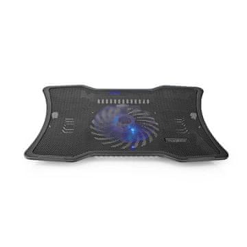 Nedis Stojalo za prenosnike | Število ventilatorjev: 1 | USB napajanje | Število kotov: 2 | 17" | 1500 vrt/min | LED