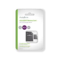 Nedis Pomnilniška kartica | microSDHC | 32 GB | Hitrost pisanja: 90 MB/s | Hitrost branja: 45 MB/s | UHS-I | Priložen SD adapter 