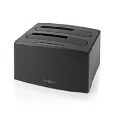 Nedis Priklopna postaja za trdi disk | USB 3.2 Gen1 | USB Type-A | 2 diska | 2,5/3,5" | USB 3.2 Gen1 | Priklopna postaja | Namizni računalnik 