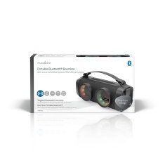 Nedis Bluetooth Party Boombox | 5 ur | 2,0 | 24 W| Predvajanje medijev: AUX / USB | Lahko se seznani | Ročaj za prenašanje | Lučke za zabave | Raznolikost 