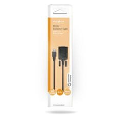 Nedis RS232 pretvornik | USB-A moški | RS232 | Ponikljano | 0,90 m | Okrogla | PVC | Črna | Škatla 