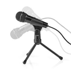 Nedis Mikrofon | Uporablja se za: računalnik / namizni računalnik / pametni telefon / tablico | Vezana z žico | 1x 3,5 mm 