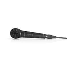 Nedis Žični mikrofon | Kardioid | Snemljiv kabel | 5,00 m | 80 Hz - 13 kHz | 600 ohmov | -72 dB | Gumb za vklop/izklop | Priložen kovček | ABS/aluminij | Črna 