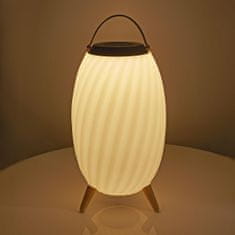 Nedis Bluetooth zvočnik z razpoloženjsko osvetlitvijo | 6 ur | Ambientalna zasnova | 60 W | Mono | RGB / topla bela | IPX5 | Sinhronizirati | Siva/bela 