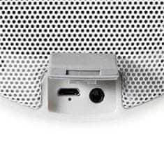 Nedis Bluetooth zvočnik z razpoloženjsko osvetlitvijo | 6 ur | Ambientalna zasnova | 60 W | Mono | RGB / topla bela | IPX5 | Sinhronizirati | Siva/bela 