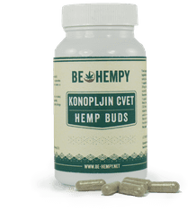 Be hempy Konopljin cvet – CBD vršički, 60 kapsul