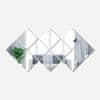 HOME & MARKER® Zrcalne nalepke, Nalepke z odsevom, Stenske nalepke, Samolepilne nalepke (32 kosov) | WALLGEM