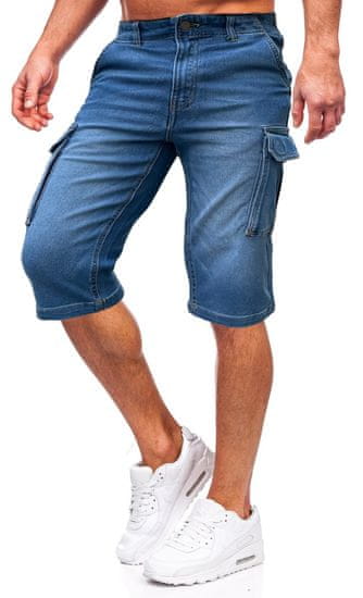 PANTONECLO moške kratke hlače iz jeansa
