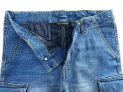 PANTONECLO moške kratke hlače iz jeansa, modra, L
