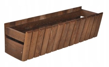 shumee Lesena balkonska škatla Daisy 60 cm rjava