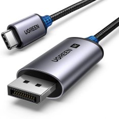 Ugreen CM556 kabel USB-C / DisplayPort 8K 3m, siva