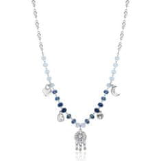 Brosway Trendovska jeklena ogrlica s Chakra perlami in obeski BHKN082