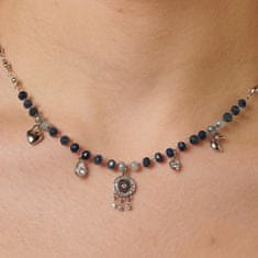 Brosway Trendovska jeklena ogrlica s Chakra perlami in obeski BHKN082