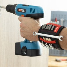 InnovaGoods Magnetna zapestnica za držanje orodij in dodatkov