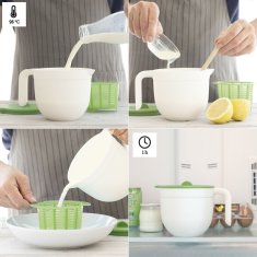 InnovaGoods Kalup za pripravo svežega sira z navodili in recepti Freashy