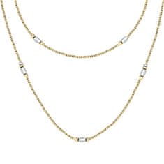 Morellato Dvojna pozlačena ogrlica iz perl Colori SAXQ02