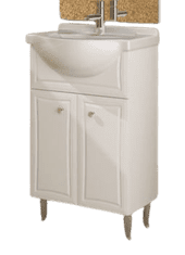 TBoss Kopalniška omarica z umivalnikom Plus 65 cm bela visoki sijaj
