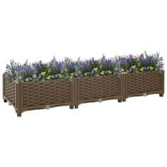 Vidaxl Visoka greda 120x40x23 cm polipropilen