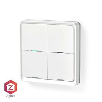 Nedis Stikalo SmartLife | Zigbee 3.0 | Stenski nosilec | Android/IOS | Plastika | Bela