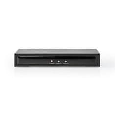 Nedis HDMI razdelilnik | 2 vrata | HDMI vhod | 2x HDMI izhod | 4K@30Hz | 3,4 Gbps | Kovina | antracit 