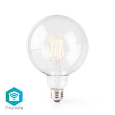 Nedis SmartLife LED žarnica z žarilno nitko | Wi-Fi | E27 | 500 lm | 5 W | Topla bela | 2700 K | Steklo | Android/IOS | G125 | 1 kos 