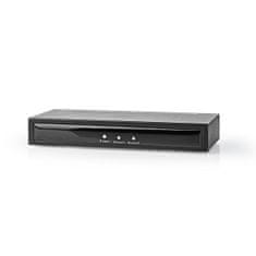 Nedis HDMI razdelilnik | 2 vrata | HDMI vhod | 2x HDMI izhod | 4K@30Hz | 3,4 Gbps | Kovina | antracit 