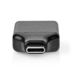 Nedis USB-C adapter | USB 3.2 Gen 1 | USB-C moški | HDMI izhod | 4K@60Hz | Okrogla | Ponikljano | Črna/Siva | Škatla 