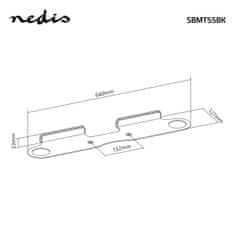 Nedis Soundbar Mount | Compatible with: Sonos Beam | Wall | 5 kg | Fixed | ABS / Steel | Black 