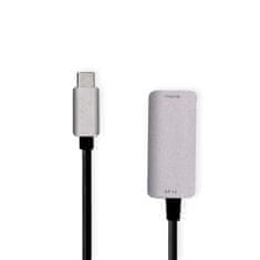 Nedis USB-C adapter | USB 3.2 Gen 1 | USB-C moški | HDMI izhod | 8K@60Hz | 0,20 m | Okrogla | Ponikljano | PVC | Črna | Škatla 