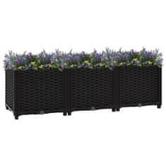 Vidaxl Visoka greda 120x40x38 cm polipropilen