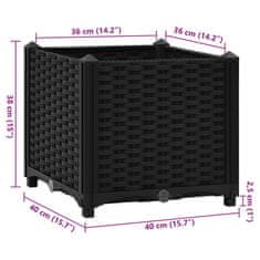 Vidaxl Visoka greda 40x40x38 cm polipropilen