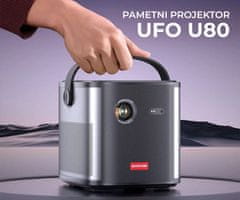 Byintek UFO U80 prenosni projektor, Android, WiFi, 2/32GB, 500 lum